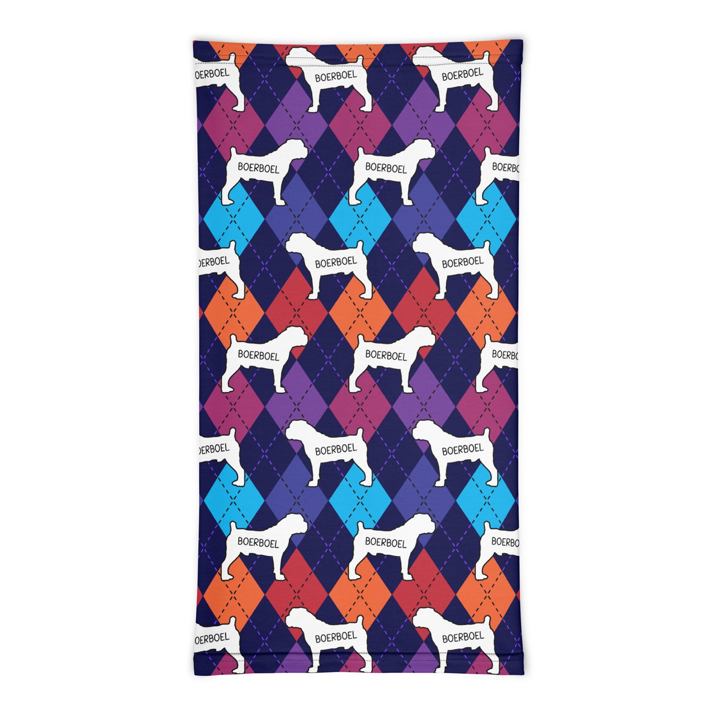 Boerboel Colorful Argyle Neck Gaiter