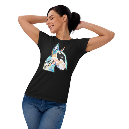Bull Terrier women's t-shirt by Dog Artistry