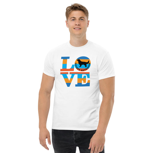 Love Golden Retriever Men's classic tee