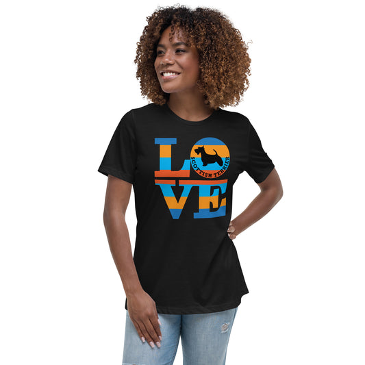 Love Scottish Terrier Women's Relaxed T-Shirt