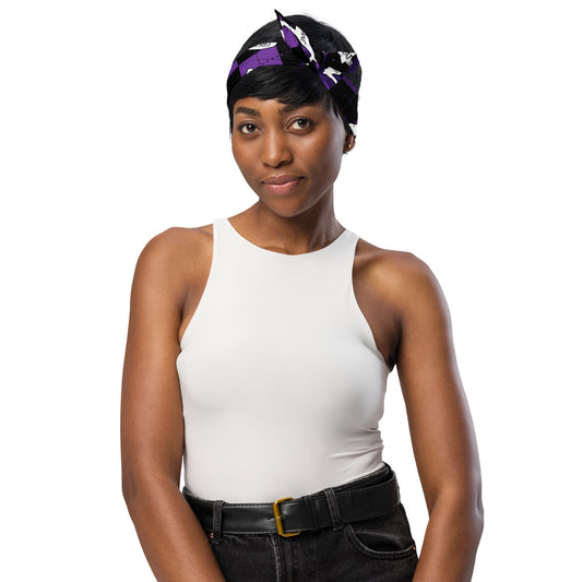 Great Dane Purple and Black All-over print bandana