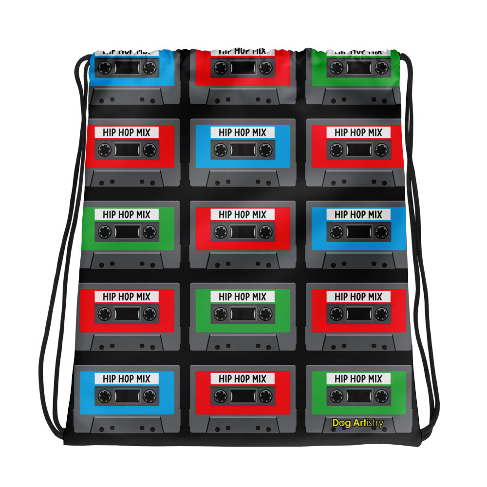 Hip Hop Cassette Tapes Drawstring bag