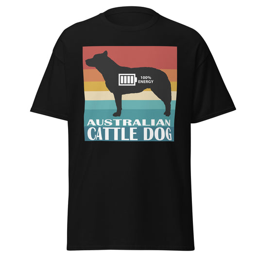 Australian Cattle Dog 100% Energy Men's classic tee by Dog Artistry