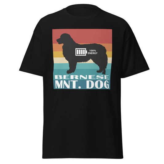 Bernese Mountain Dog 100% Energy Men's classic tee by Dog Artistry