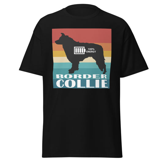 Border Collie 100% Energy Men's classic tee by Dog Artistry