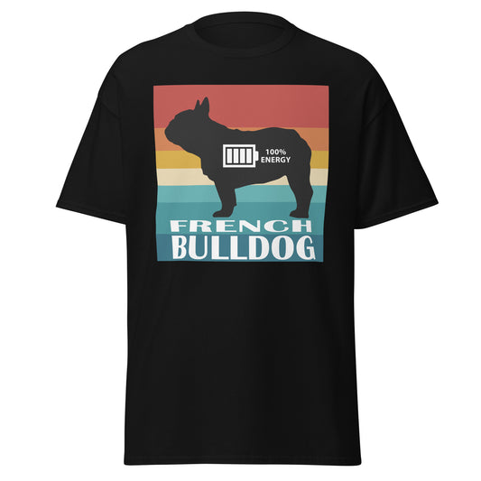French Bulldog 100% Energy Men's classic tee by Dog Artistry