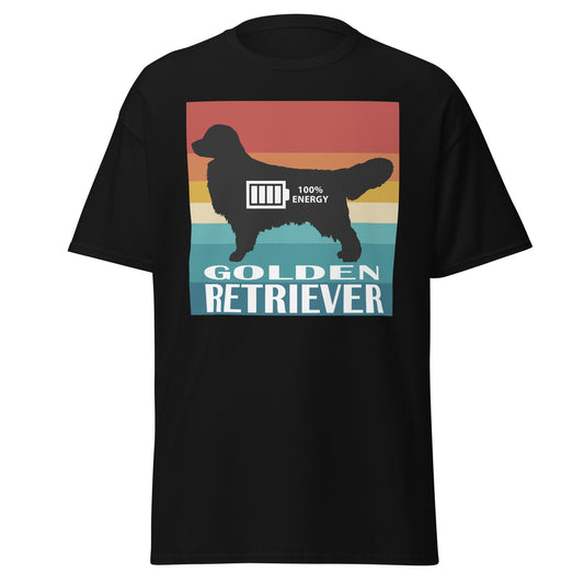Golden Retriever 100% Energy Men's classic tee by Dog Artistry