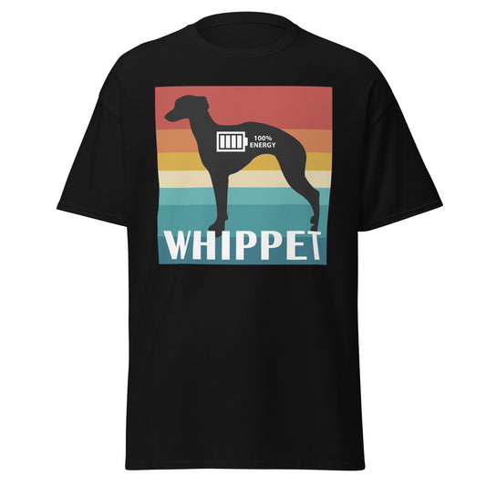 Whippet 100% Energy Men's classic tee by Dog Artistry