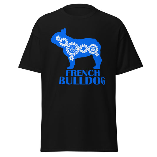 French Bulldog Bionic men’s black t-shirt by Dog Artistry.