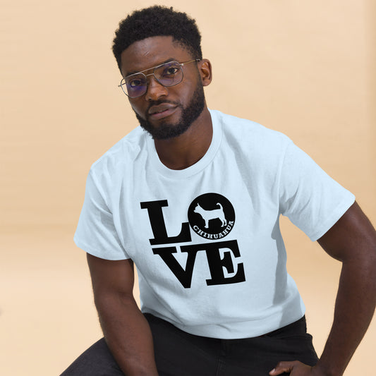 Love Chihuahua Men's classic tee