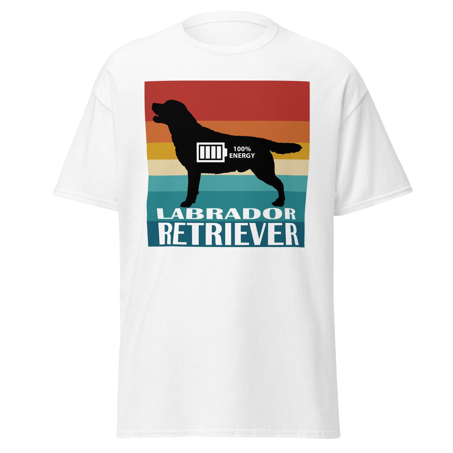 Labrador Retriever 100% Energy Men's classic tee by Dog Artistry
