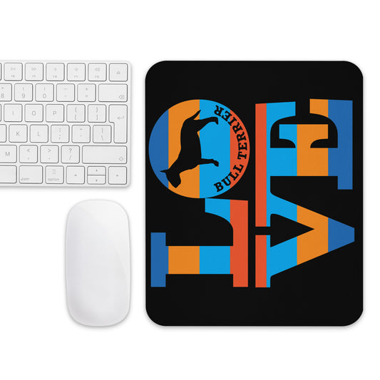 Love Bull Terrier Mouse pad