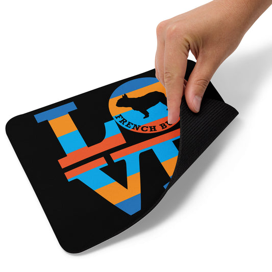 Love French Bulldog Mouse pad