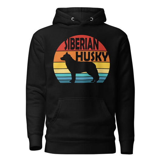 Sunset Siberian Husky Unisex Hoodie