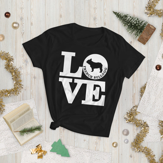Love French Bulldog Women's short sleeve t-shirt