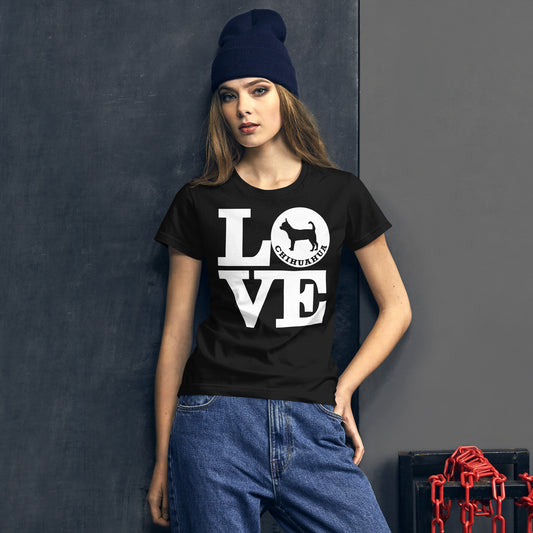 Love Chihuahua Women's short sleeve t-shirt