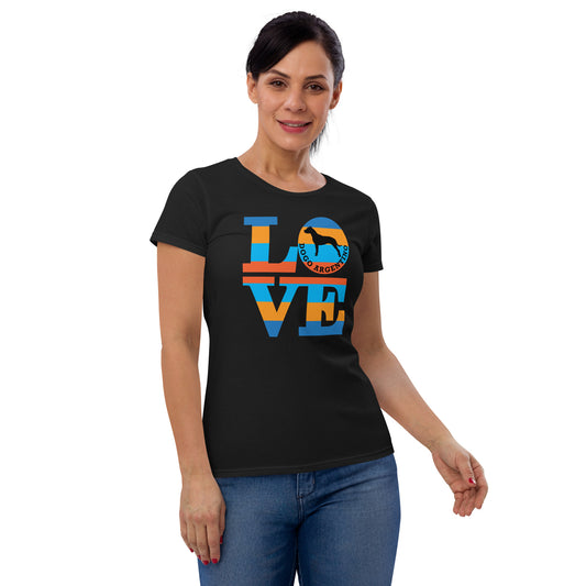 Love Dogo Argentino Women's short sleeve t-shirt