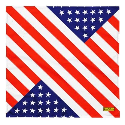 American Flag All-over print bandana