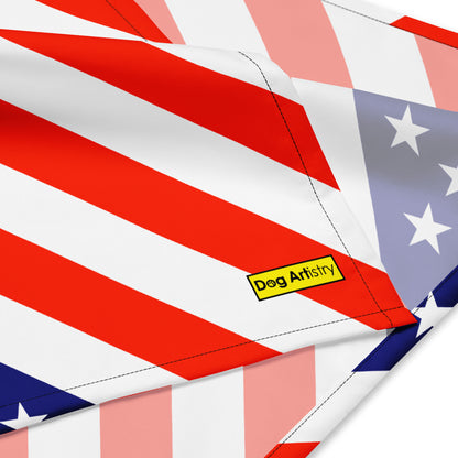 American Flag All-over print bandana