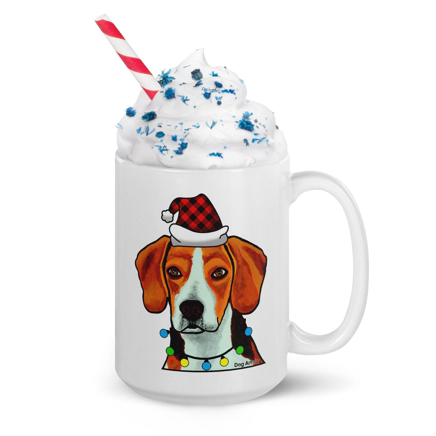 Beagle Nice-ish Holiday Mug by Dog Artistry