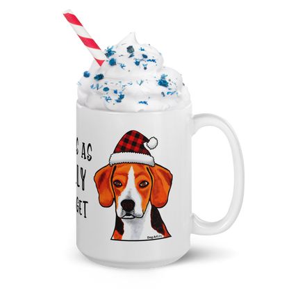 Beagle This Is As Jolly As I Get White Glossy Mug