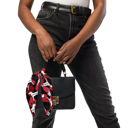 Catahoula Argyle Red and Black All-over print bandana