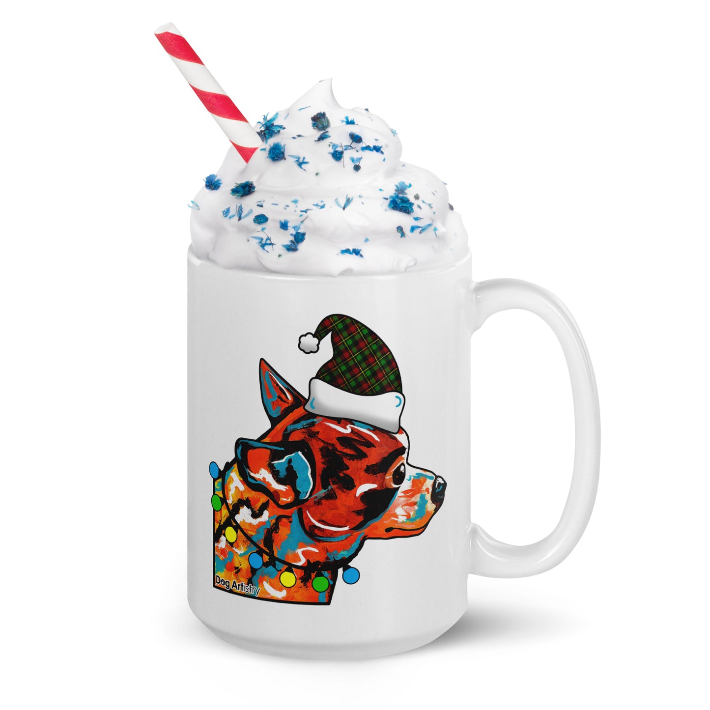 Chihuahua This Is As Jolly As I Get Holiday Coffee Mug by Dog Artistry