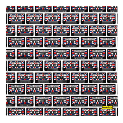 British Invasion Cassette Tapes with Union Jack Flag All-over print bandana