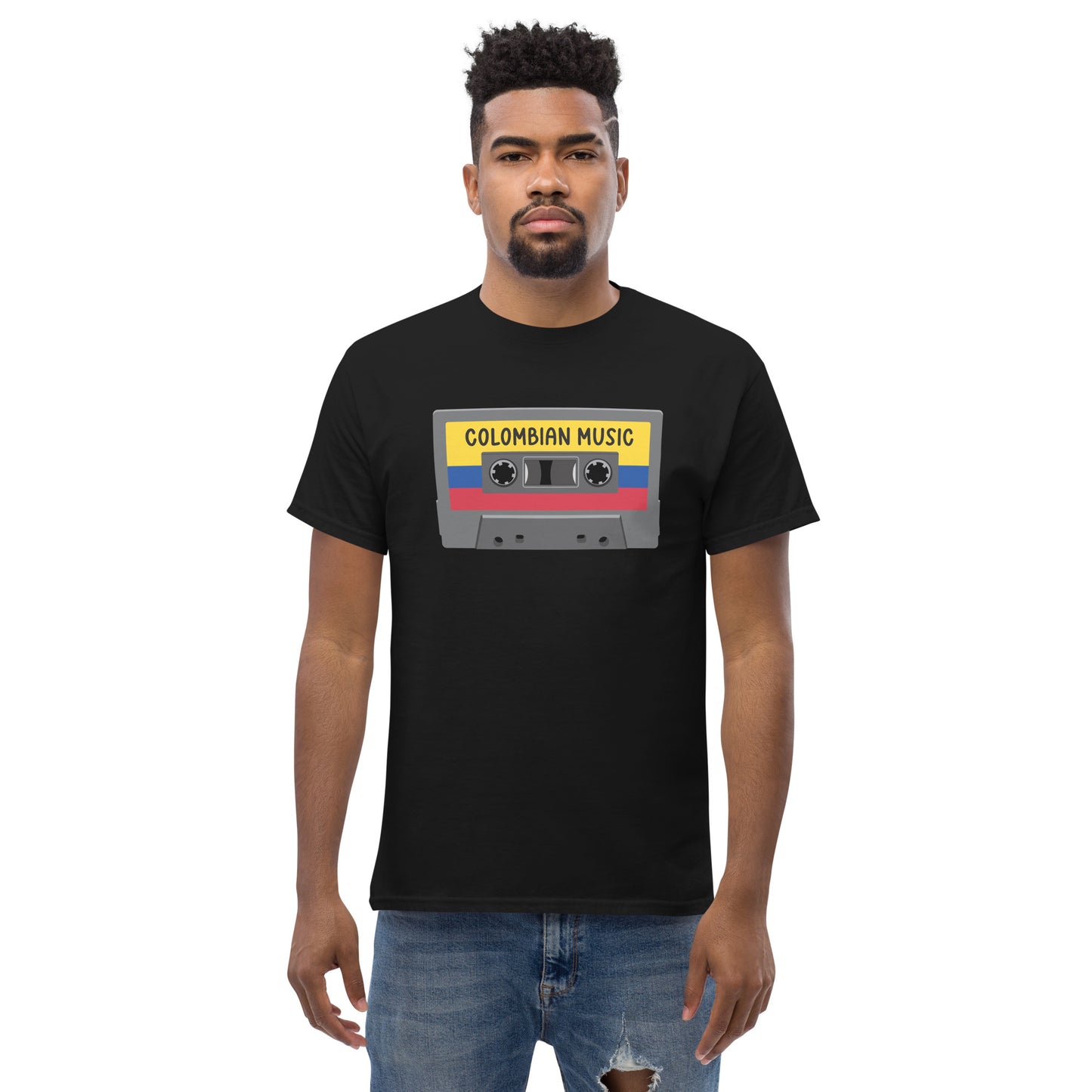 Colombian Music Cassette Tapes Men's classic tee