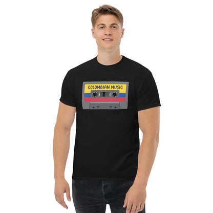 Colombian Music Cassette Tapes Men's classic tee