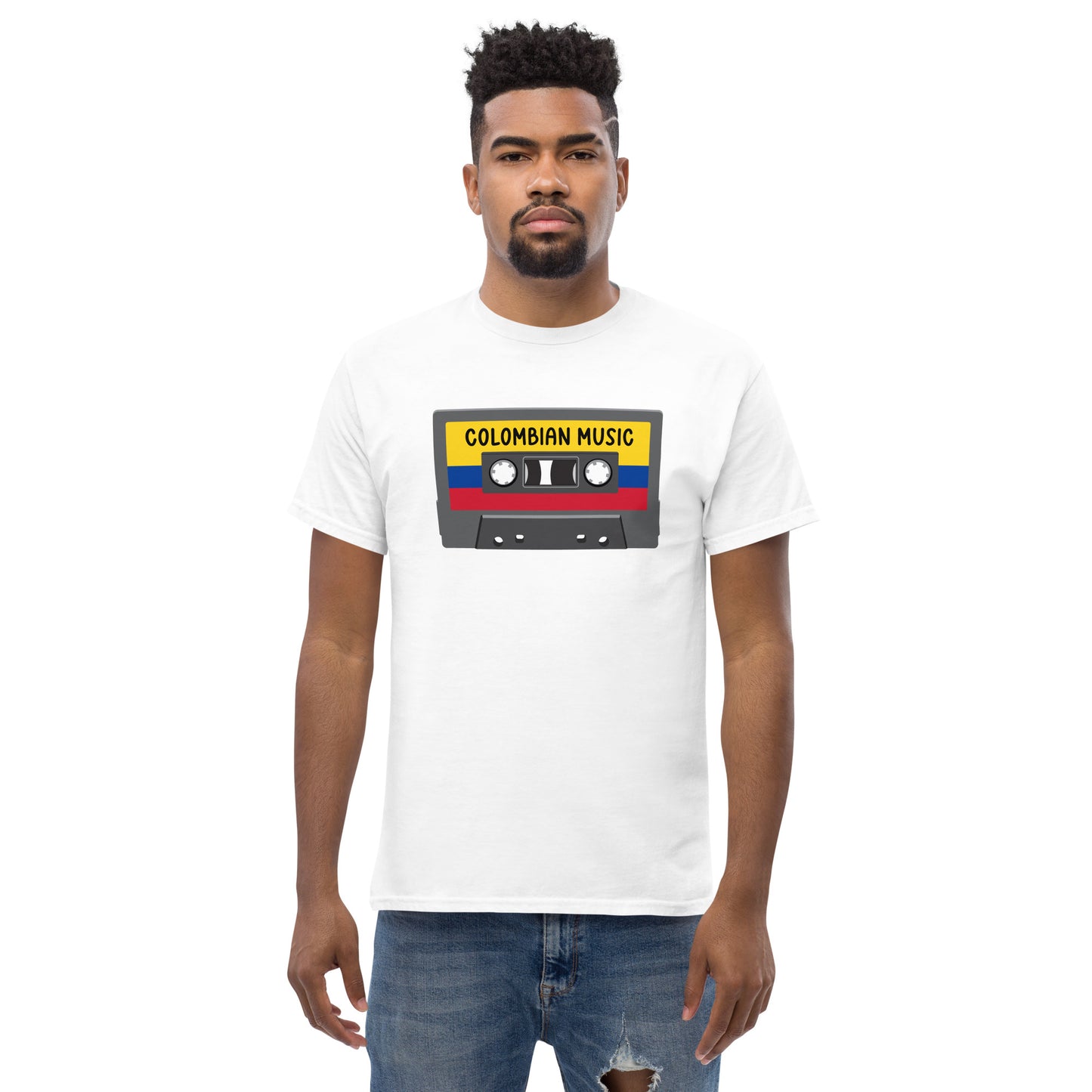 Colombian Music Cassette Tapes Men's classic tee