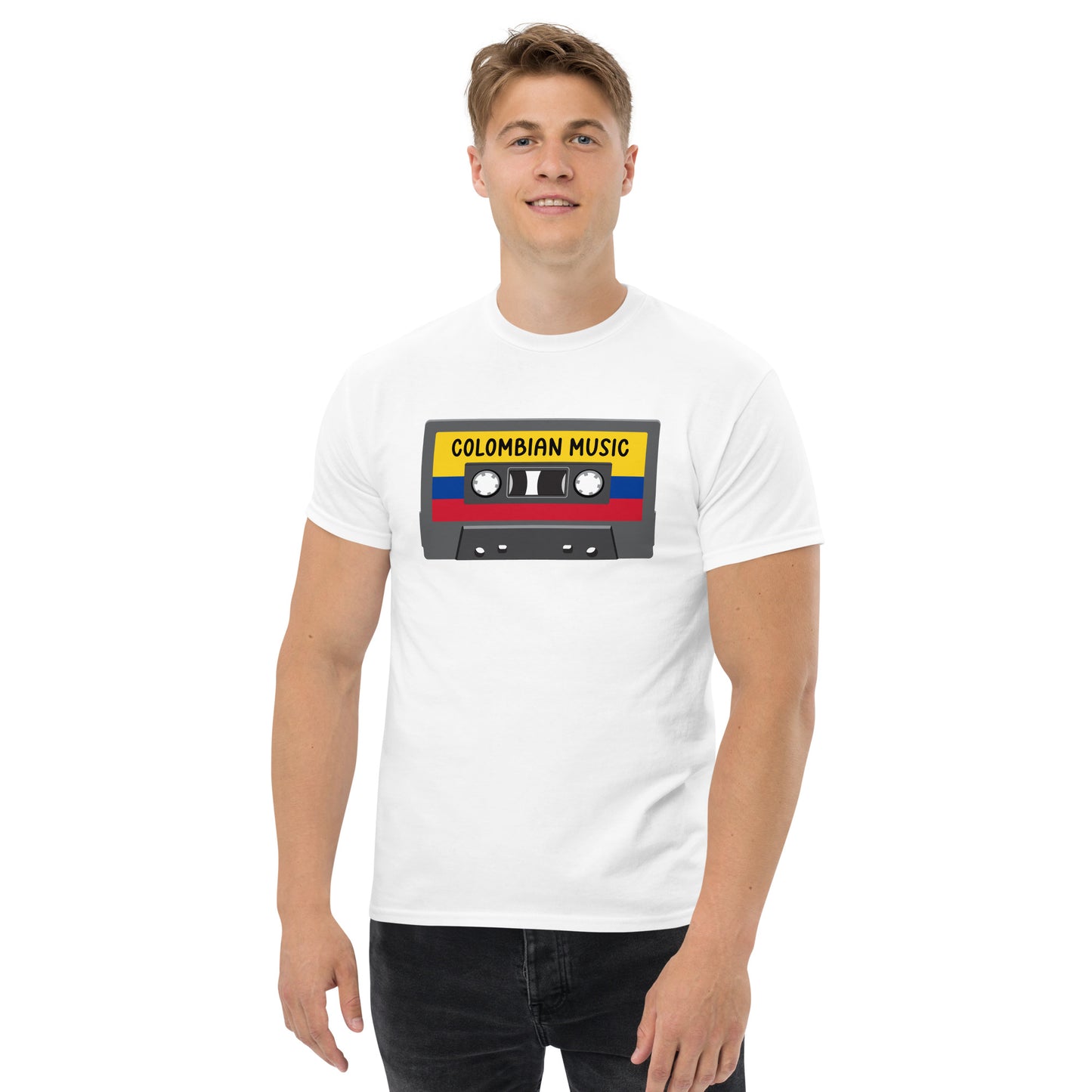 Colombian Music Cassette Tapes Men's classic tee
