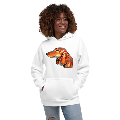 Dachshund Unisex Hoodie by Dog Artistry