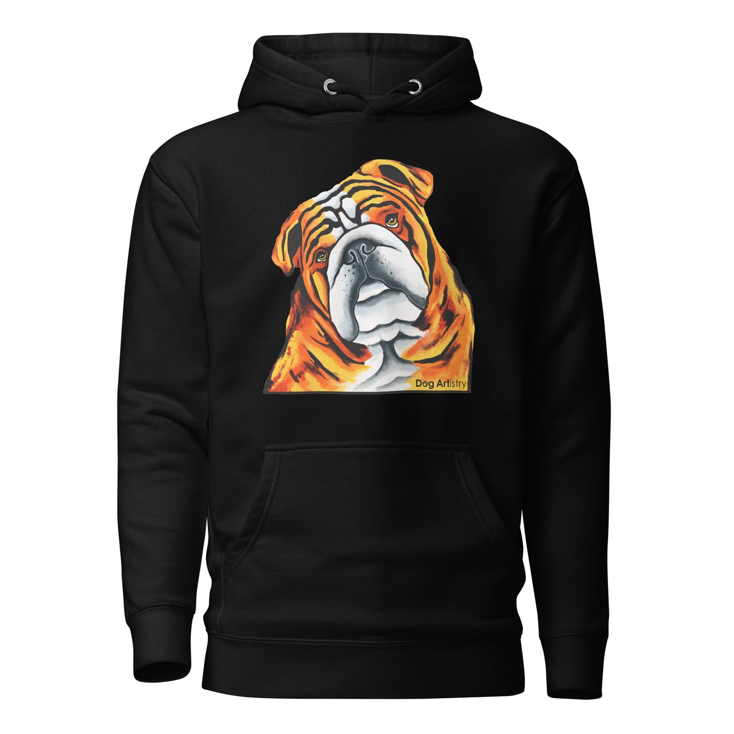 English Bulldog Unisex Hoodie by Dog Artistry