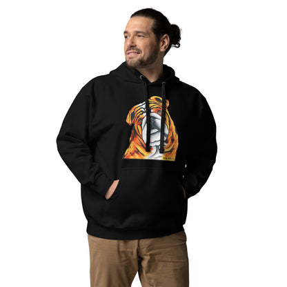 English Bulldog Unisex Hoodie by Dog Artistry