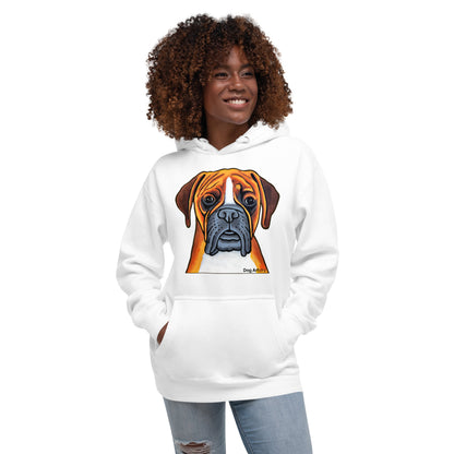 Boxer Dog Unisex Hoodie by Dog Artistry