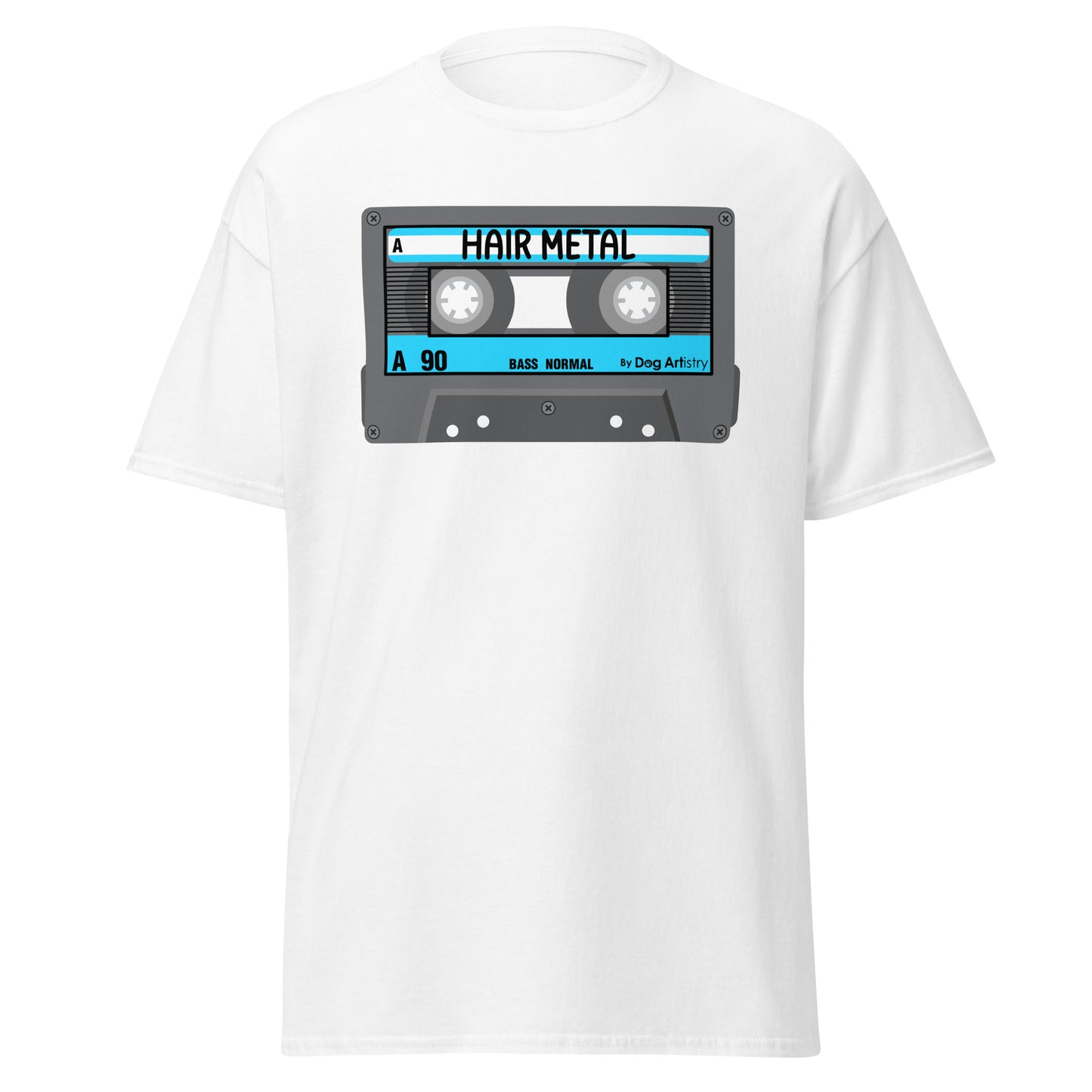 Hair Metal Cassette Tape Men's classic tee by Dog Artistry