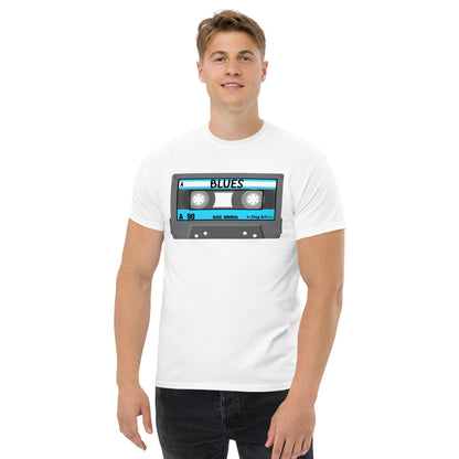 Blues Cassette Tape Men's classic tee by Dog Artistry