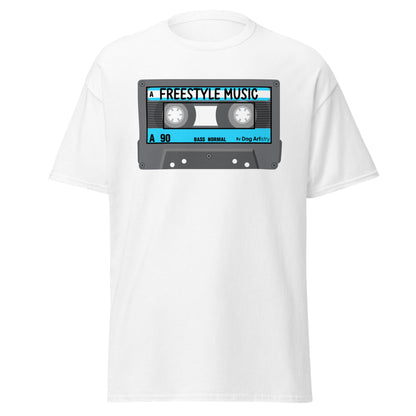 Freestyle Music Cassette Tape Men's classic tee by Dog Artistry