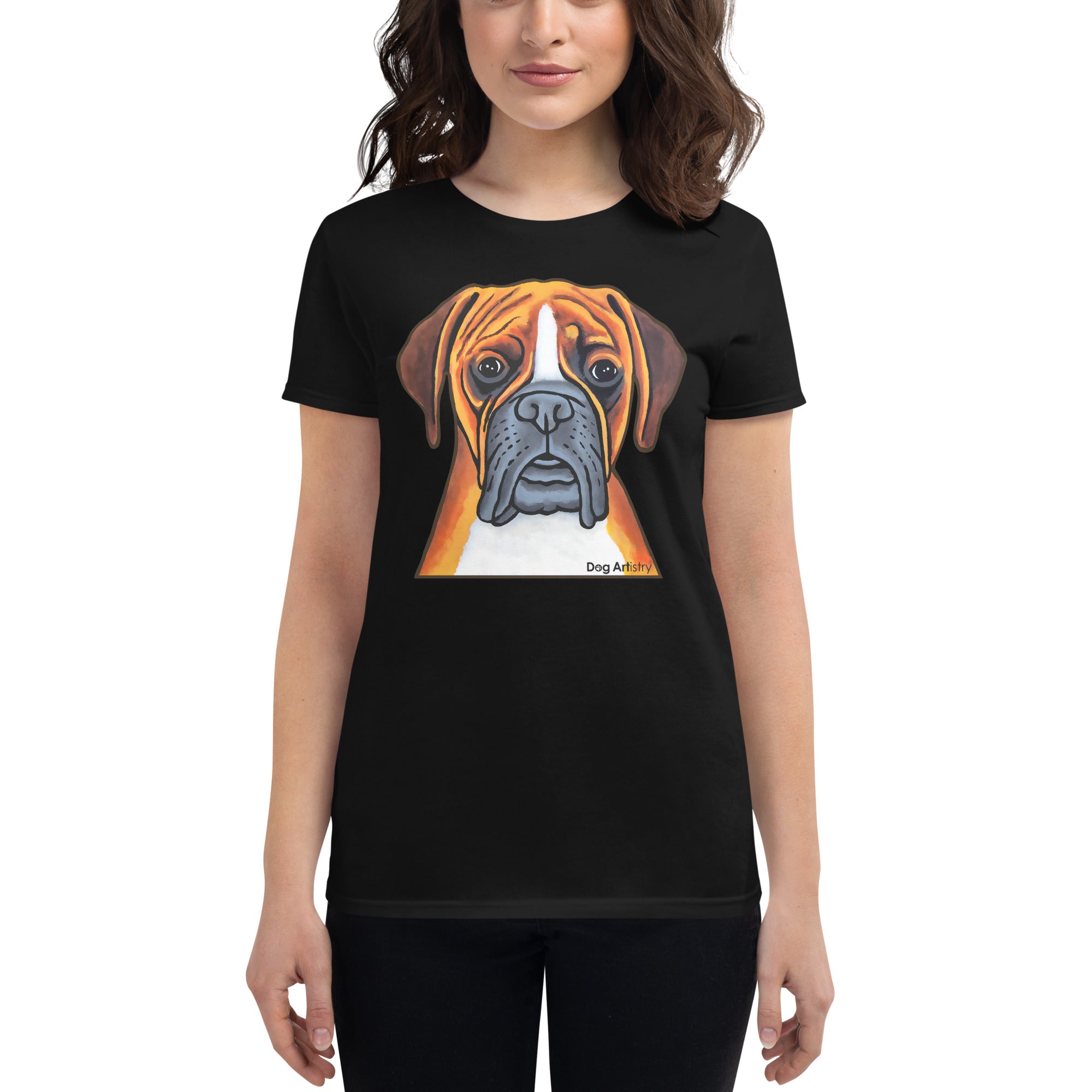 Womens boxer hotsell dog shirts