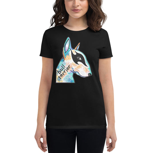 Bull Terrier women's t-shirt by Dog Artistry