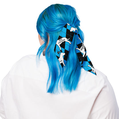 Dogo Argentino Argyle Blue and Black All-over print bandana