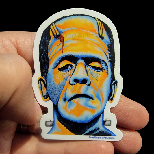 Dog Artistry Frankenstein Die-Cut Vinyl Sticker