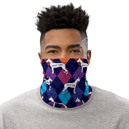 Great Dane Colorful Argyle Neck Gaiter