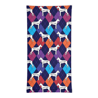 Great Dane Colorful Argyle Neck Gaiter