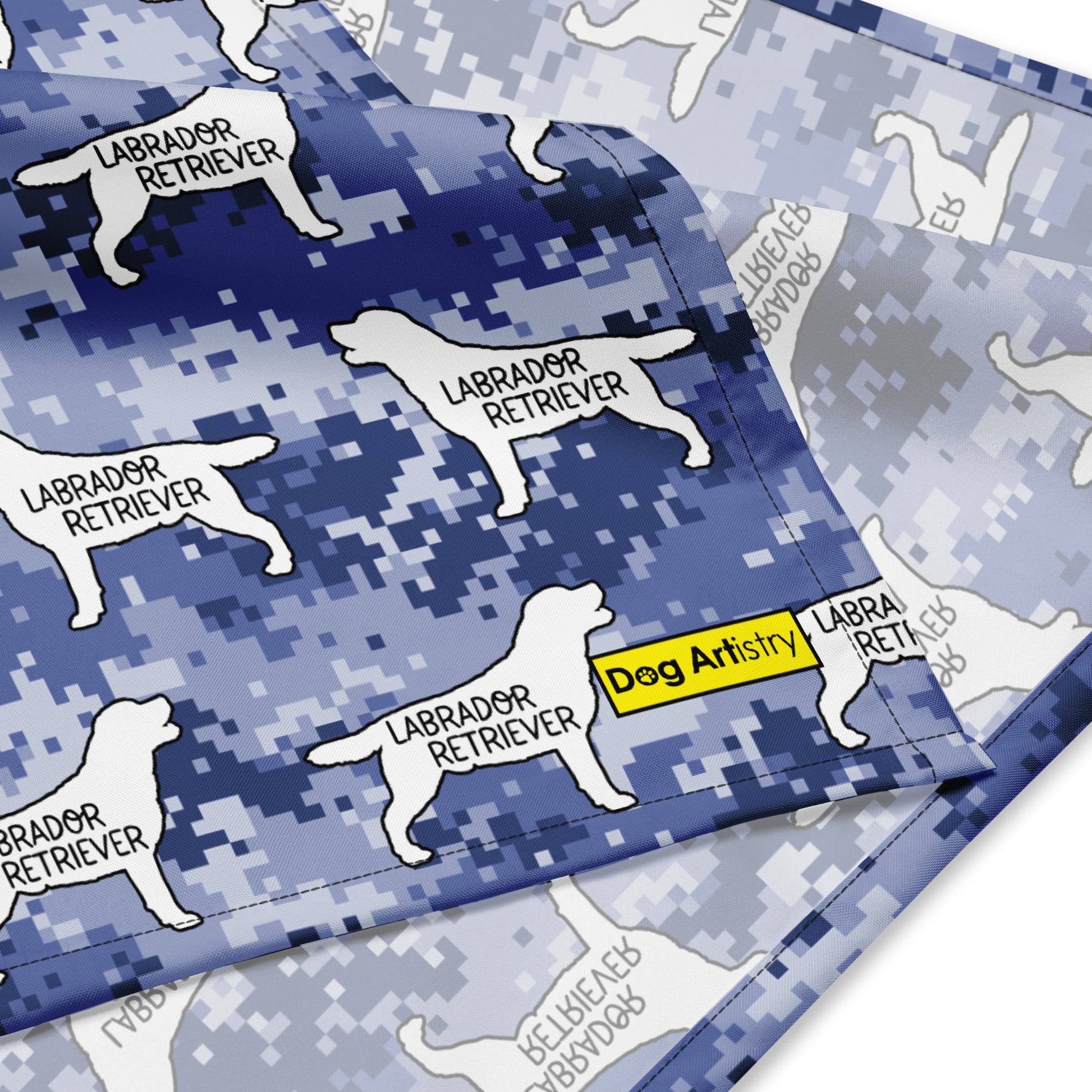 Labrador Retriever camouflage bandana by Dog Artistry