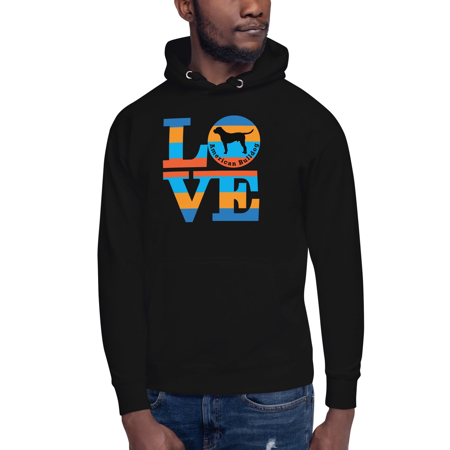 Love American Bulldog Unisex Hoodie