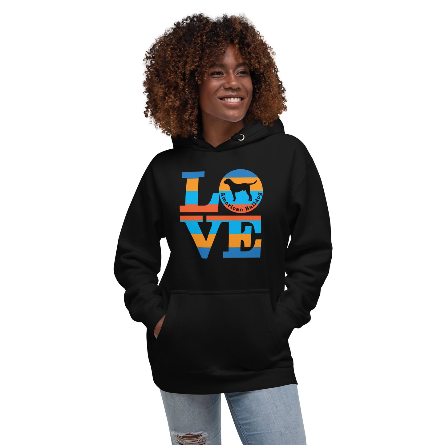 Love American Bulldog Unisex Hoodie