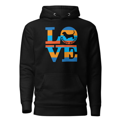 Love Basset Hound Unisex Hoodie