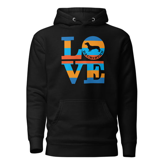 Love Dachshund Unisex Hoodie